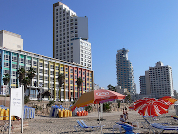Tel Aviv Strand+Hochhäuser